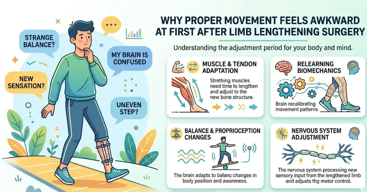 Why Proper Movement Feels Awkward at First after Limb Lengthening Surgery