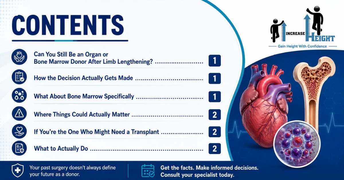 Can You Donate Organs After Limb Lengthening Surgery