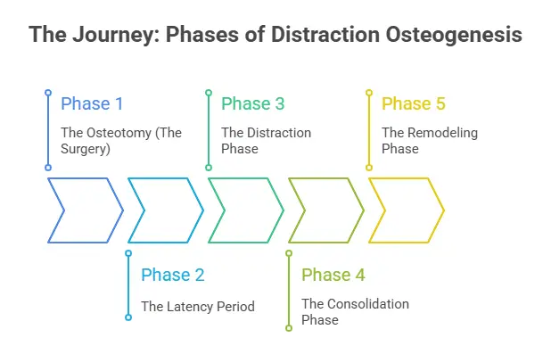 Phases of Distraction Osteogenesis: Latency, Distraction, and Consolidation